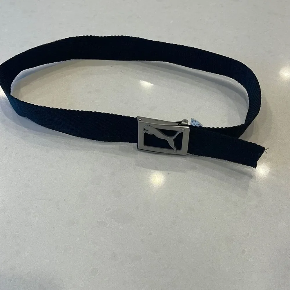 Puma belt great shape, black silver.